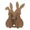 Glitzhome® 24" Easter Wooden Bunny Porch Decor Set